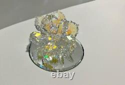 Swarovski Crystal Carved Flower- Rare Piece