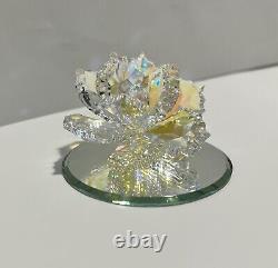 Swarovski Crystal Carved Flower- Rare Piece