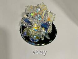 Swarovski Crystal Carved Flower- Rare Piece