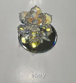 Swarovski Crystal Carved Flower- Rare Piece
