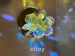 Swarovski Crystal Carved Flower- Rare Piece