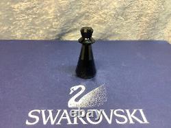 Swarovski Crystal Chess Piece Queen Black. Retired 2007. MINT