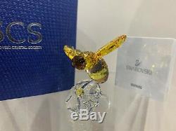 Swarovski Crystal Figurine SCS Event Piece Bumble Bee On Flower 5244639 MIB WithCA