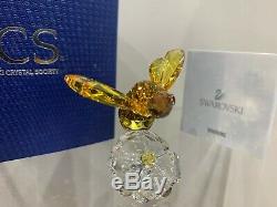 Swarovski Crystal Figurine SCS Event Piece Bumble Bee On Flower 5244639 MIB WithCA