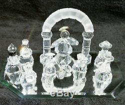 Swarovski Crystal Figurines 11 Piece Fab Crystal Nativity Set Wonderful Lot