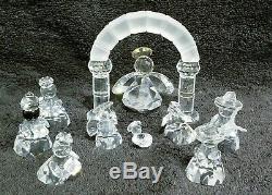 Swarovski Crystal Figurines 11 Piece Fab Crystal Nativity Set Wonderful Lot