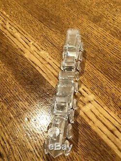 Swarovski Crystal Figurines 4 Piece Train Set Locomotive Petrol Coal Passenger