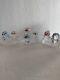 Swarovski Crystal Figurines Scs Penguin Family 7pieces & 3 Iceberg Stands