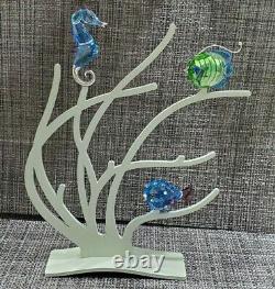 Swarovski Crystal Fish Coral Reef Paradise 4 Piece Stand Set RETIRED