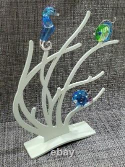 Swarovski Crystal Fish Coral Reef Paradise 4 Piece Stand Set RETIRED