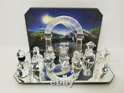 Swarovski Crystal Lot of 8 Figures 11 Piece Set Nativity Scene Minor Damage