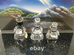 Swarovski Crystal Lot of 8 Figures 11 Piece Set Nativity Scene Minor Damage