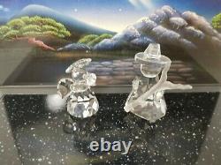 Swarovski Crystal Lot of 8 Figures 11 Piece Set Nativity Scene Minor Damage