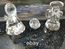 Swarovski Crystal Lot of 8 Figures 11 Piece Set Nativity Scene Minor Damage