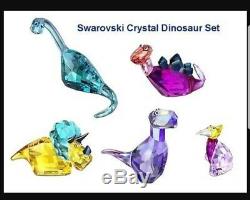 Swarovski Crystal Lovlots Dinosaurs 6 piece set nib