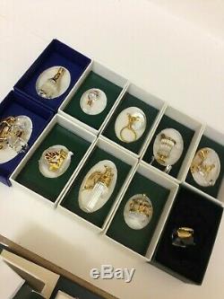 Swarovski Crystal Memories Lot Of 10 Pieces Complete With Boxes & Certs