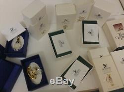 Swarovski Crystal Memories Lot Of 10 Pieces Complete With Boxes & Certs