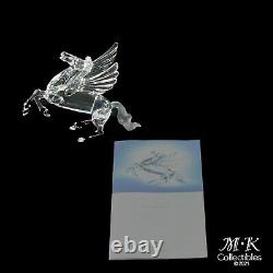 Swarovski Crystal Scs Pegasus 1998 Annual Edition Piece Mint In Box With Cert