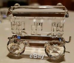 Swarovski Crystal Train 5 Piece Set + mirror base