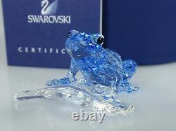 Swarovski SCS Blue Dart Frog 2009 Event Piece MIB #955439 Signed
