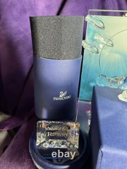 Swarovski Wonders Of The Sea & Title Plaque 6 Piece Lot Of crystal Fish