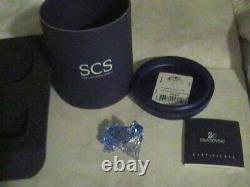 Swarovski crystal figurines, Blue Dart Frog SCS Event Piece, MIB withCOA