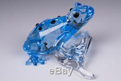 Swarovsky Crystal Scs Blue Dart Frog Event Piece Figurine 955439 Mib With Cert