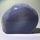 Top! Natural Blue Chalcedony Crystal Rough Polished Station Piece Turkey 382gs221