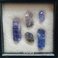 Tanzanite Multi Piece Box Lot Terminated, Natural And Unheated Crystal Gemstone