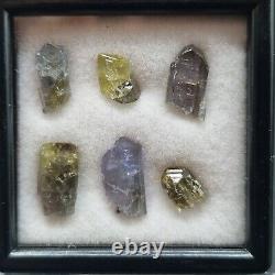 Tanzanite Multi Piece Box Lot Terminated, Natural And Unheated Crystal Gemstone