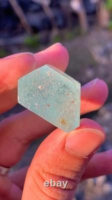 Terminated Aquamarine Crystal with Combine Garnet & feldspar Collection piece