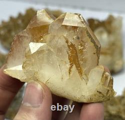 Top Pieces Of Yellow Iron Quartz Crystals 58 Pieces