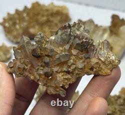 Top Pieces Of Yellow Iron Quartz Crystals 58 Pieces