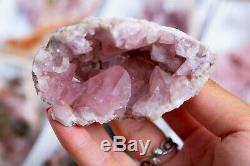 Top! Pink Amethyst Geode Wholesale Lot Of 18 Pieces From Neuquen, Argentina