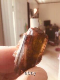 Tourmaline crystal Madagascar- 28gr. Perfect red termination and very nice piece