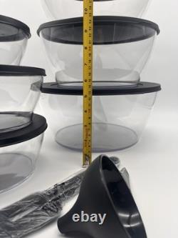 Tupperware Crystal Clear Store & Serve Collection Clearly Elegant 8 Piece