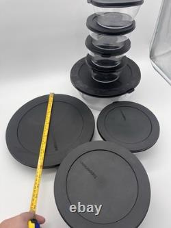 Tupperware Crystal Clear Store & Serve Collection Clearly Elegant 8 Piece