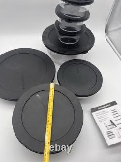 Tupperware Crystal Clear Store & Serve Collection Clearly Elegant 8 Piece