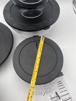 Tupperware Crystal Clear Store & Serve Collection Clearly Elegant 8 Piece