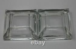 Two Piece Cartier Crystal Ashtrays Crystal Ash Tray Cartier Rare Vintage Luxury
