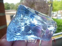 Two pieces Andara crystal Glas 700gr Arctic blue. Black dark dragon Monatomic