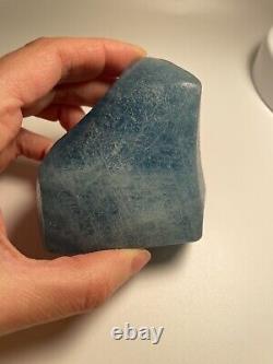 USA Seller Polished Blue Aquamarine Crystal Display Piece Namibia