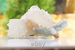 Unique Apophyllite Stilbite 190gm Zeolite Healing Pink Cluster Mineral Specimens