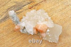 Unique Apophyllite Stilbite 190gm Zeolite Healing Pink Cluster Mineral Specimens