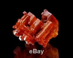 Unique Piece Cherry Red Vanadinite Twinned Floater Crystal #5