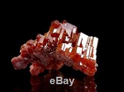 Unique Piece Cherry Red Vanadinite Twinned Floater Crystal #5