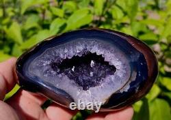 Uruguay Agate Geode Amethyst, Natural Amethyst Geode 1lb 2.8oz? Show Piece