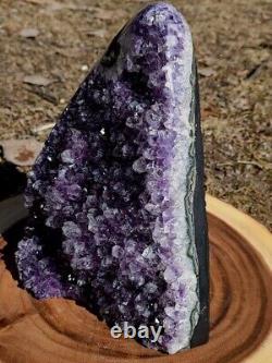 Uruguay Amethyst Geode Crystal, Sparkling Amethyst 12ib 3oz Display Piece