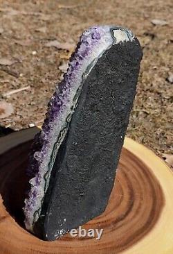 Uruguay Amethyst Geode Crystal, Sparkling Amethyst 12ib 3oz Display Piece