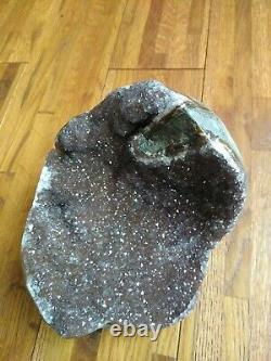 Uruguay Ruby Amethyst Geode Beautiful Sparkling Display Piece 5lbs 4oz